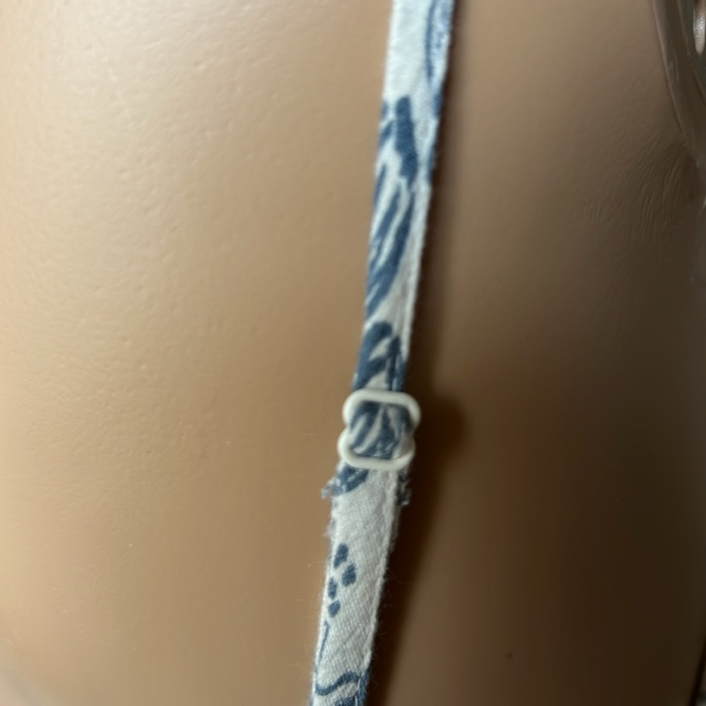 Elegant Blue and White Floral Maxi Dress - Picture 6 of 13